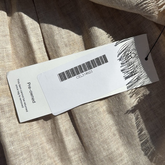 Vintage Celine Green and Tan Sleeveless Peplum Tank Top Size 40 - Picture 5 of 5